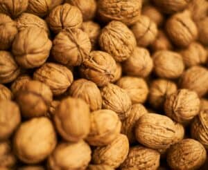 A large group of walnuts